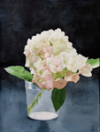 110, White Hydrangea, 21 3/4 x 15 1/2 2008 wc. Please inquire.