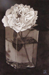 59, Rose in Square Glass, 10x 6 2005 wc.  Please inquire.