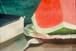 66, Green Book With Watermelon, 17 x 11 1/2 1990 wc. Not available.